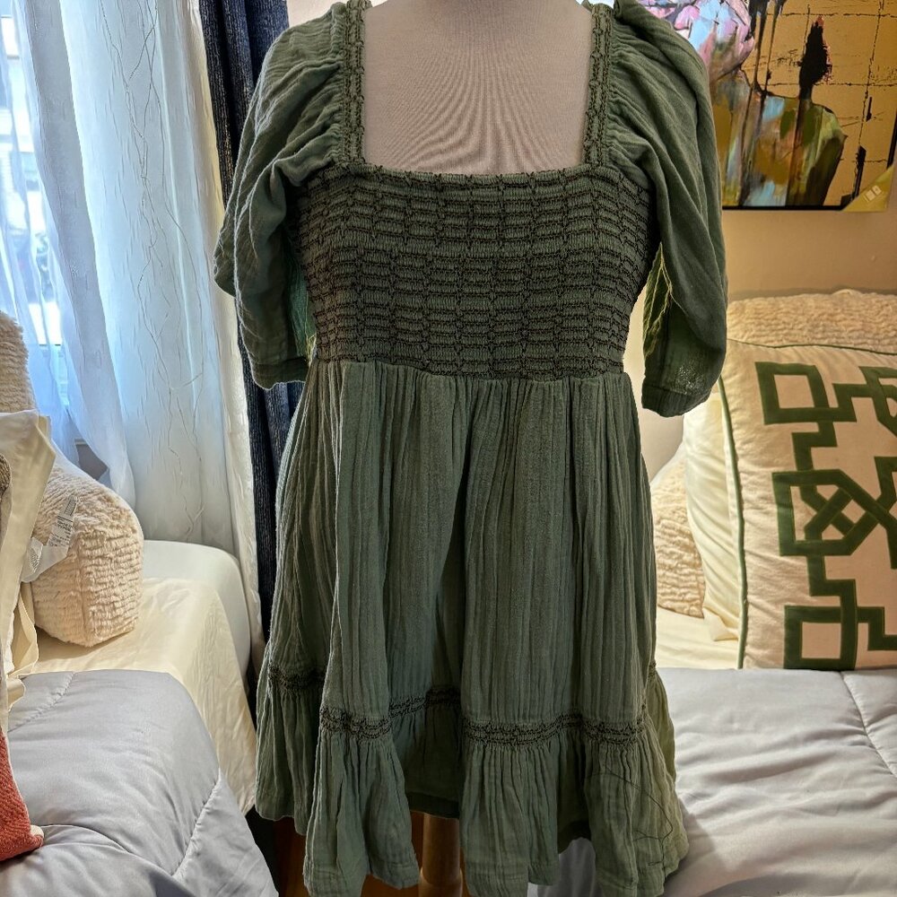 Green free people dress size M
